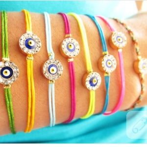 💚💛💚 2 FOR BUNDLE EVIL EYE STRING BRACELET 💚💛